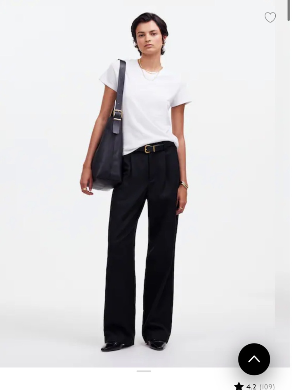 Madewell nwt slouchy straight pant